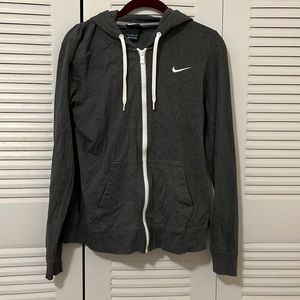 Nike zip up hoodie size large.
